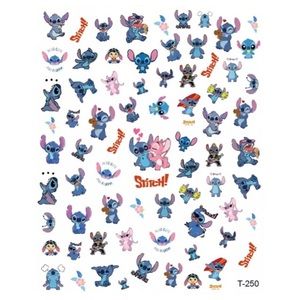 $.50 STITCH NAIL STICKER SHEET. NEW. $.50 WITH ANY ORDER OF $10 OR MORE
